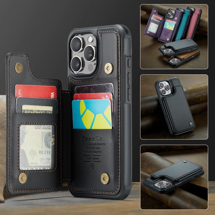 For iPhone 16 Pro Max CaseMe C22 Card Slots Holder RFID Anti-theft Phone Case