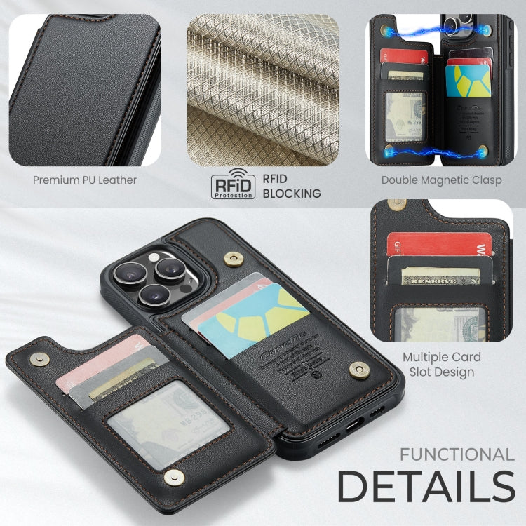 For iPhone 16 Pro Max CaseMe C22 Card Slots Holder RFID Anti-theft Phone Case