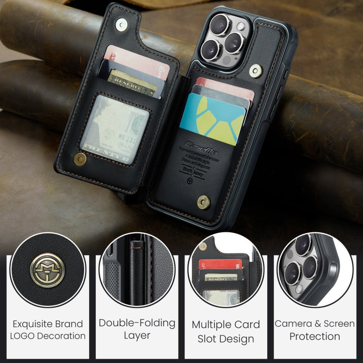 For iPhone 16 Pro Max CaseMe C22 Card Slots Holder RFID Anti-theft Phone Case