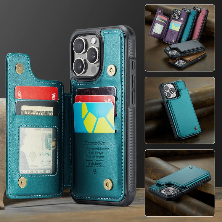For iPhone 16 Pro Max CaseMe C22 Card Slots Holder RFID Anti-theft Phone Case