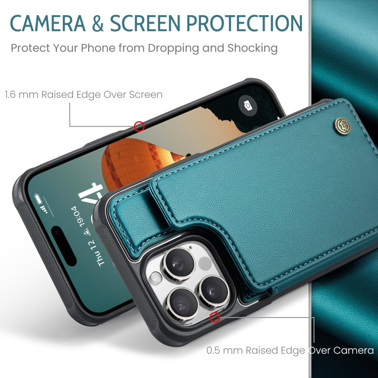 For iPhone 16 Pro Max CaseMe C22 Card Slots Holder RFID Anti-theft Phone Case