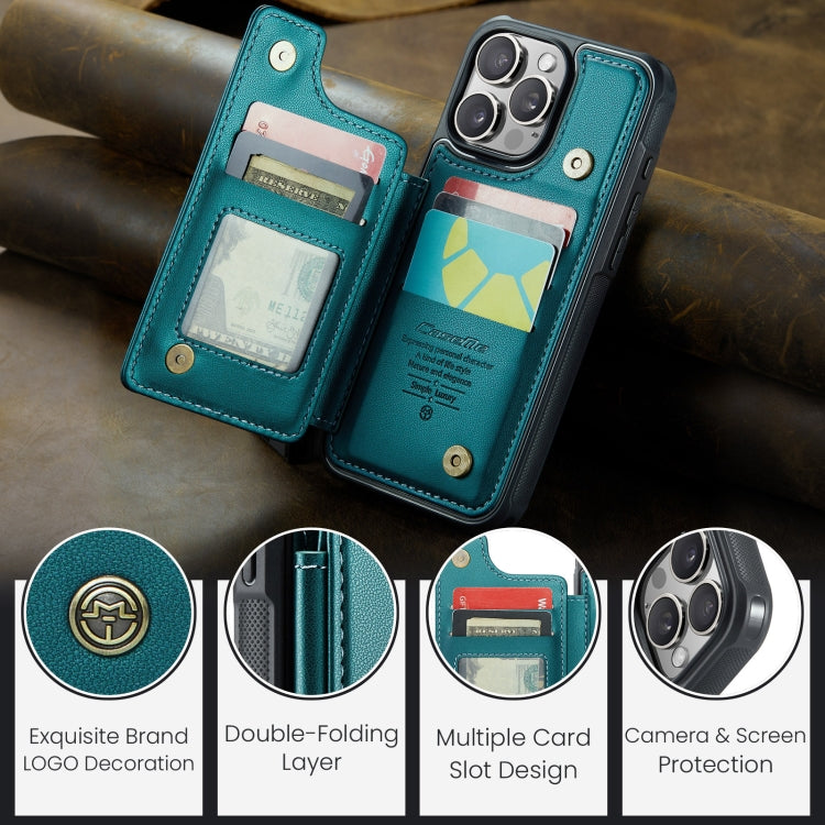 For iPhone 16 Pro Max CaseMe C22 Card Slots Holder RFID Anti-theft Phone Case