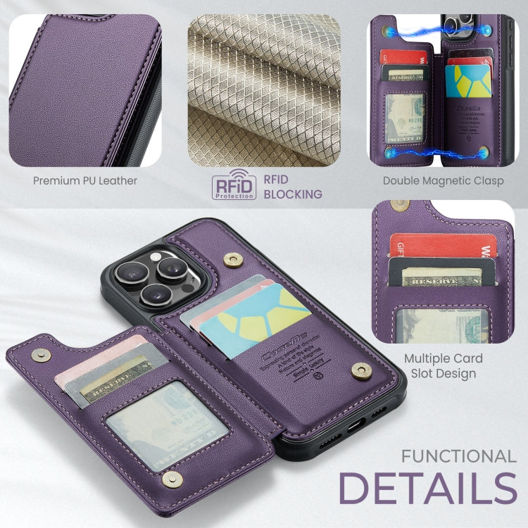For iPhone 16 Pro Max CaseMe C22 Card Slots Holder RFID Anti-theft Phone Case