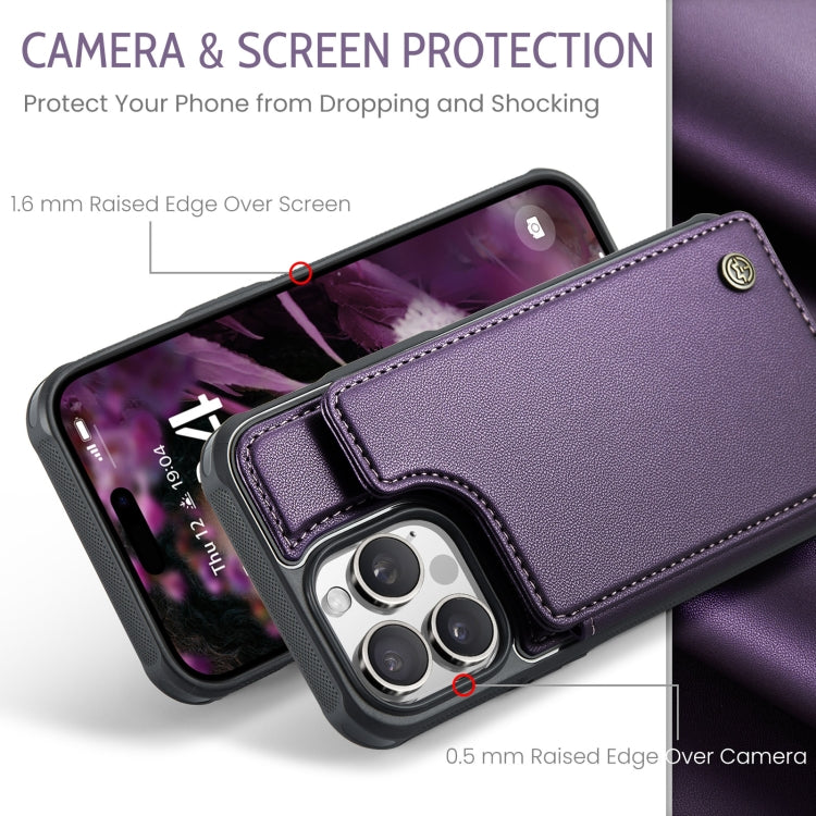 For iPhone 16 Pro Max CaseMe C22 Card Slots Holder RFID Anti-theft Phone Case