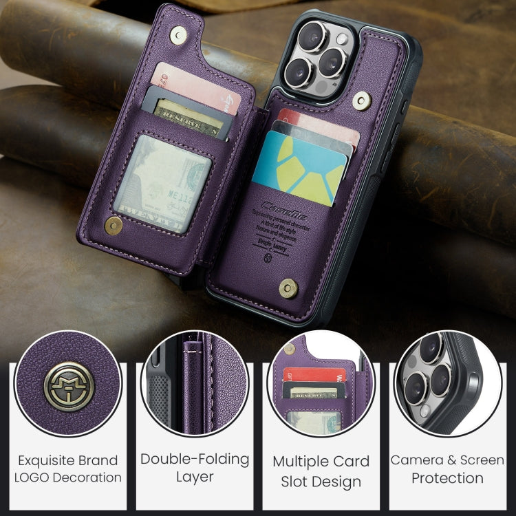 For iPhone 16 Pro Max CaseMe C22 Card Slots Holder RFID Anti-theft Phone Case