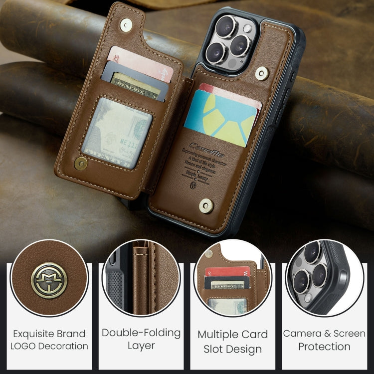 For iPhone 16 Pro CaseMe C22 Card Slots Holder RFID Anti-theft Phone Case