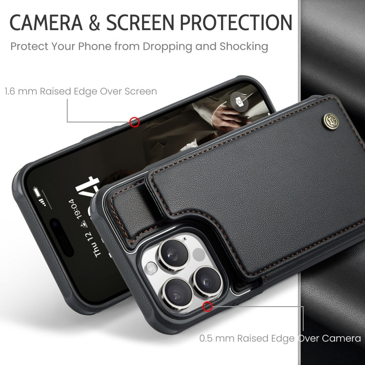 For iPhone 16 Pro CaseMe C22 Card Slots Holder RFID Anti-theft Phone Case