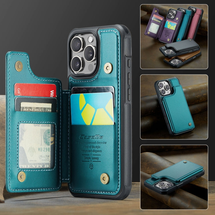 For iPhone 16 Pro CaseMe C22 Card Slots Holder RFID Anti-theft Phone Case