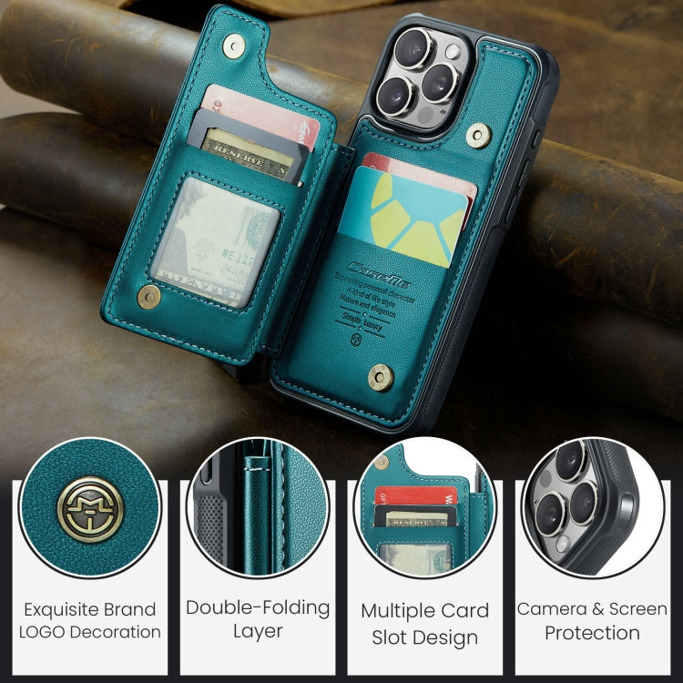For iPhone 16 Pro CaseMe C22 Card Slots Holder RFID Anti-theft Phone Case