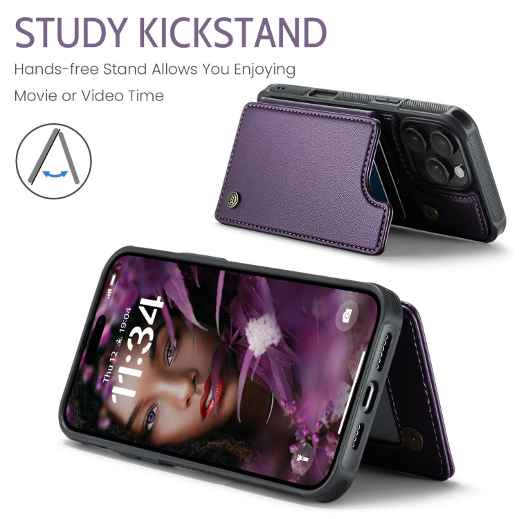 For iPhone 16 Pro CaseMe C22 Card Slots Holder RFID Anti-theft Phone Case