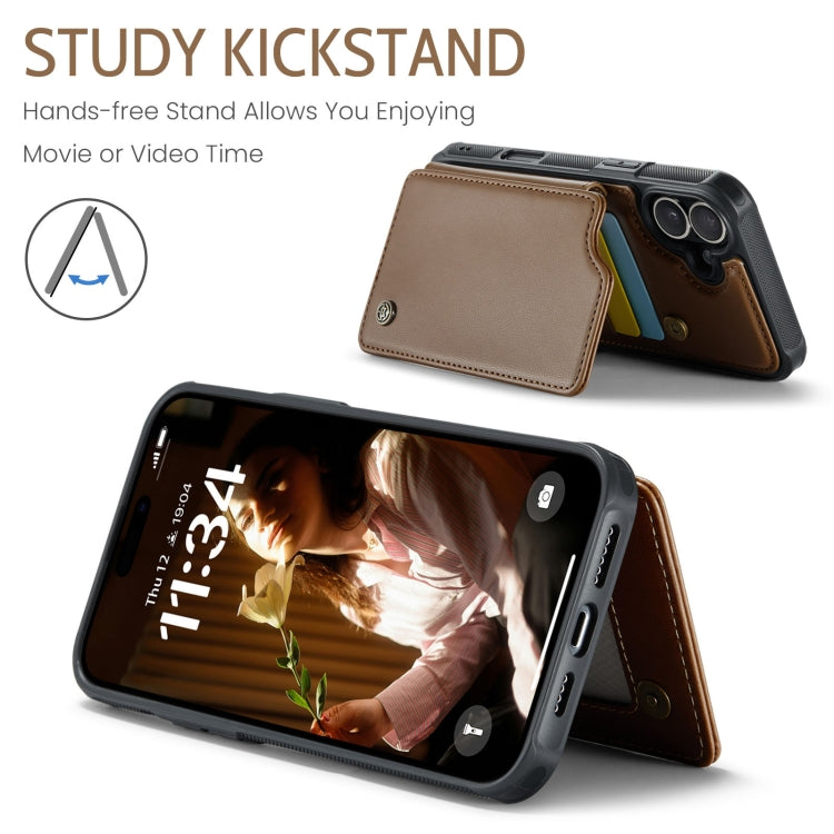 For iPhone 16 Plus CaseMe C22 Card Slots Holder RFID Anti-theft Phone Case