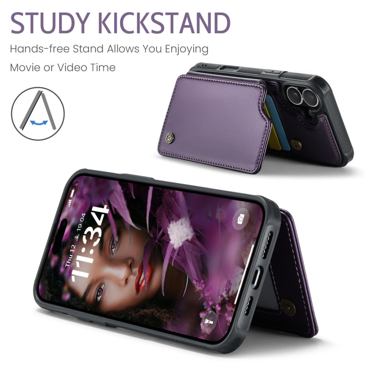 For iPhone 16 Plus CaseMe C22 Card Slots Holder RFID Anti-theft Phone Case