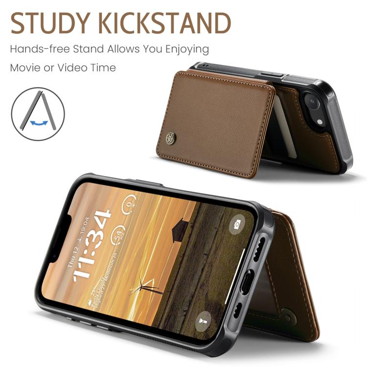 For iPhone 17e / 16e CaseMe C22 Card Slots Holder RFID Anti-theft Phone Case