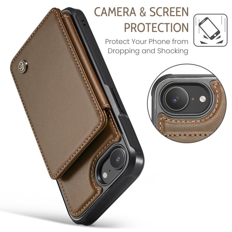 For iPhone 17e / 16e CaseMe C22 Card Slots Holder RFID Anti-theft Phone Case