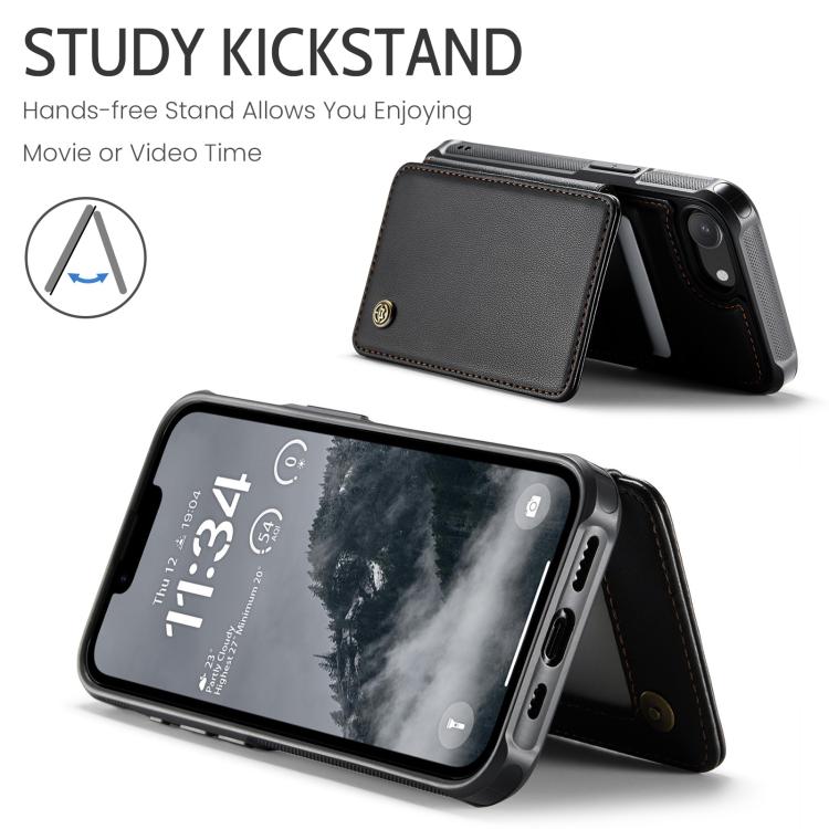 For iPhone 17e / 16e CaseMe C22 Card Slots Holder RFID Anti-theft Phone Case