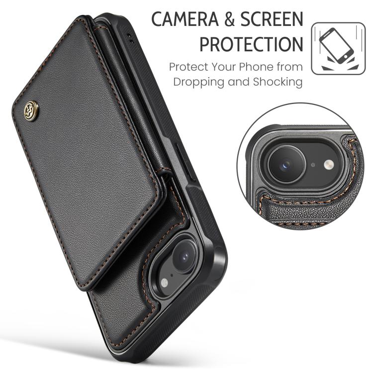 For iPhone 17e / 16e CaseMe C22 Card Slots Holder RFID Anti-theft Phone Case