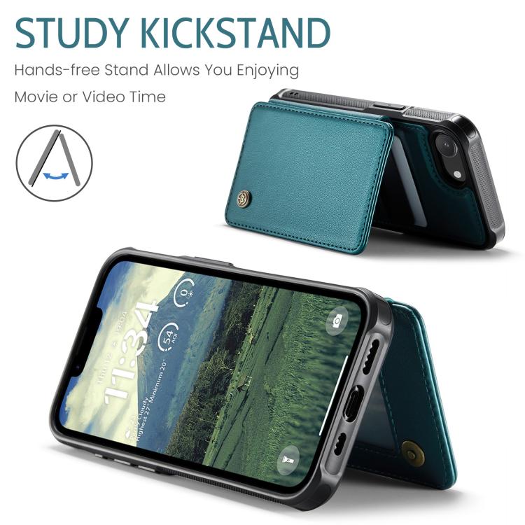 For iPhone 17e / 16e CaseMe C22 Card Slots Holder RFID Anti-theft Phone Case