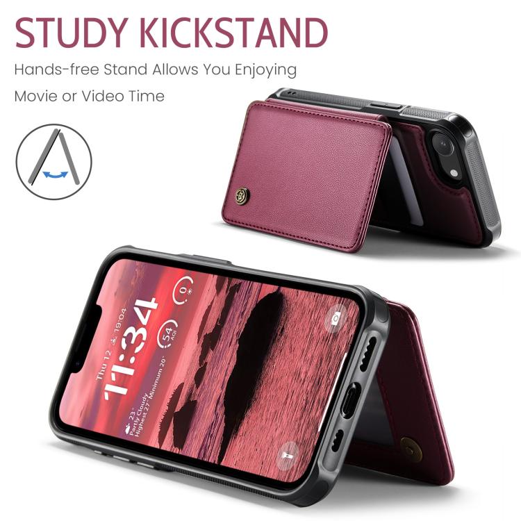 For iPhone 17e / 16e CaseMe C22 Card Slots Holder RFID Anti-theft Phone Case