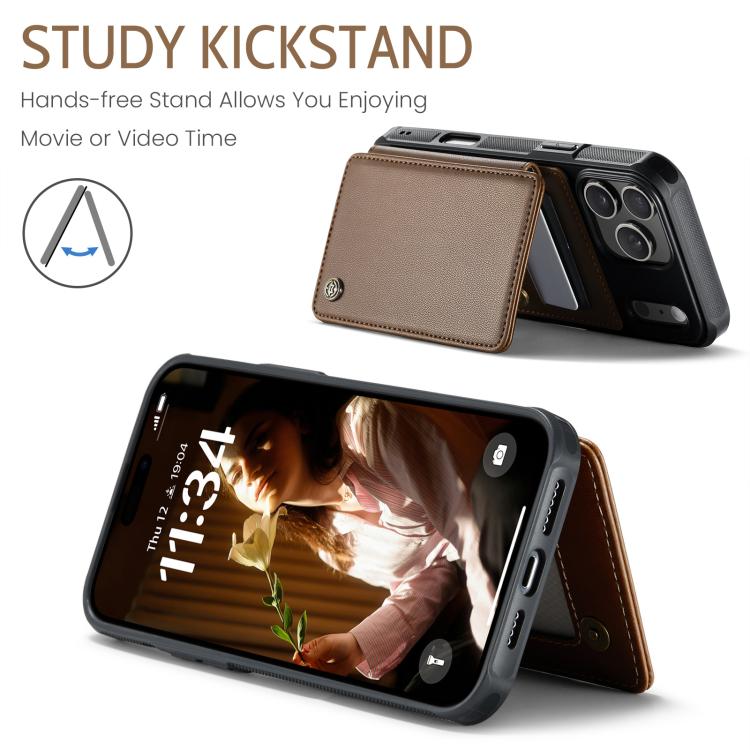 For iPhone 17 Pro CaseMe C22 Card Slots Holder RFID Anti-theft Phone Case
