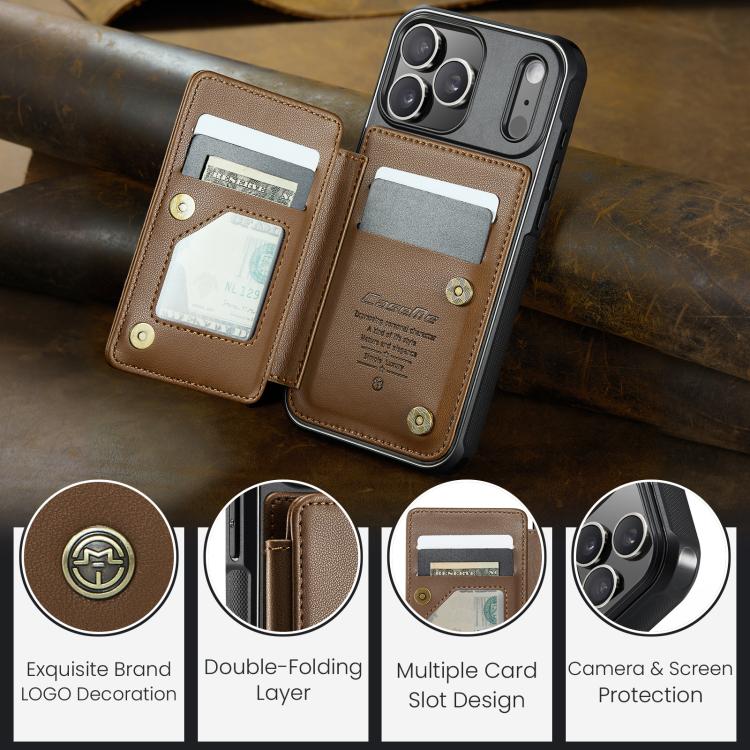 For iPhone 17 Pro CaseMe C22 Card Slots Holder RFID Anti-theft Phone Case