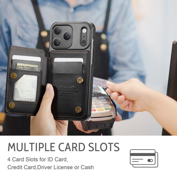 For iPhone 17 Pro CaseMe C22 Card Slots Holder RFID Anti-theft Phone Case