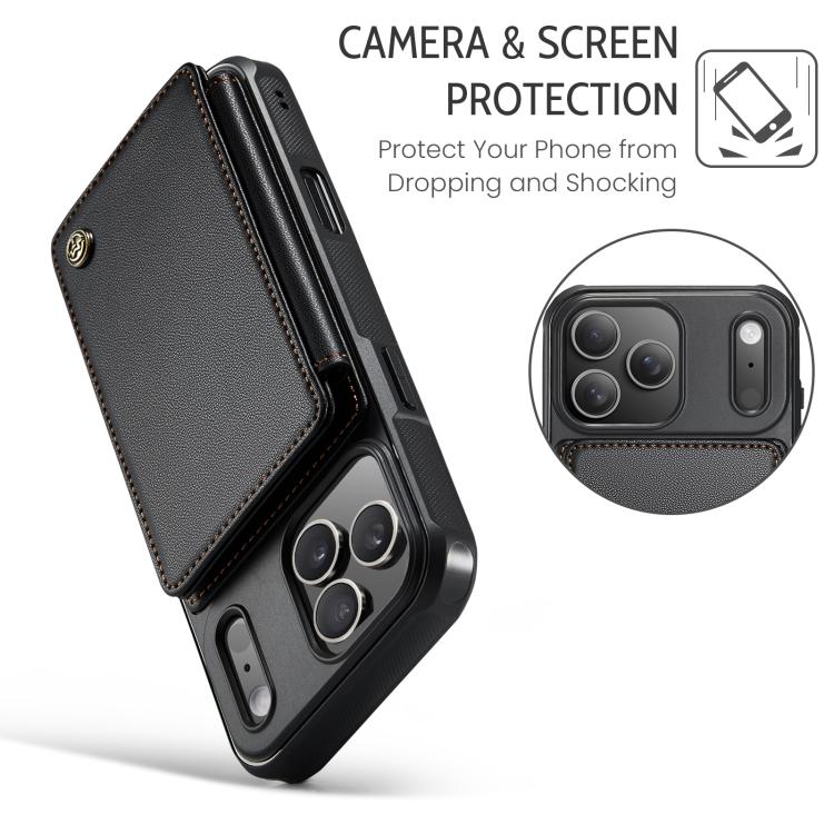 For iPhone 17 Pro CaseMe C22 Card Slots Holder RFID Anti-theft Phone Case