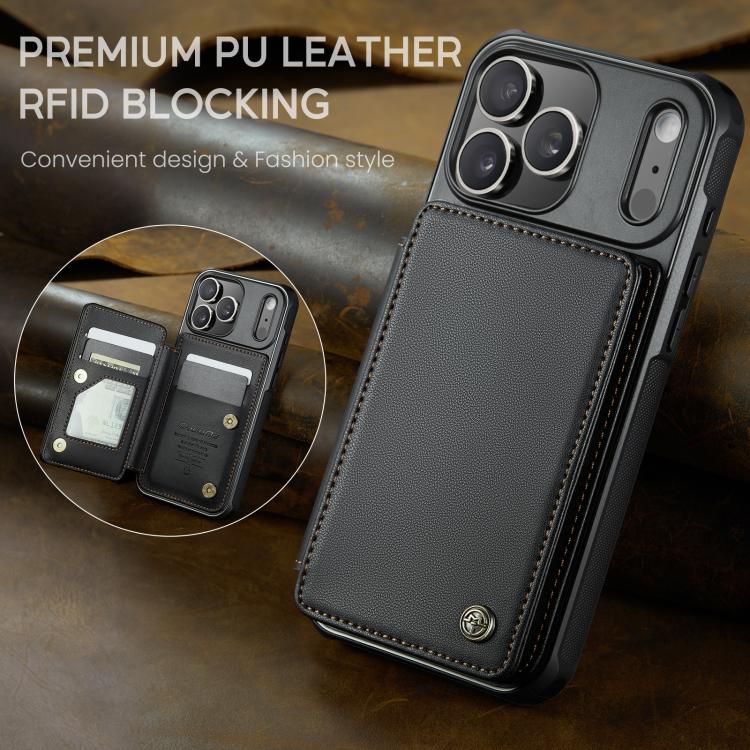 For iPhone 17 Pro CaseMe C22 Card Slots Holder RFID Anti-theft Phone Case