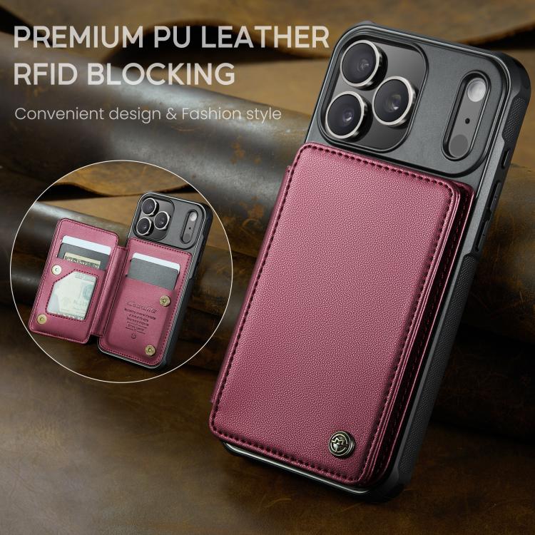 For iPhone 17 Pro CaseMe C22 Card Slots Holder RFID Anti-theft Phone Case