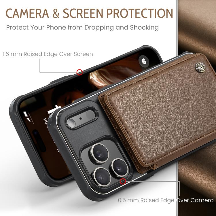 For iPhone 17 Pro Max CaseMe C22 Card Slots Holder RFID Anti-theft Phone Case