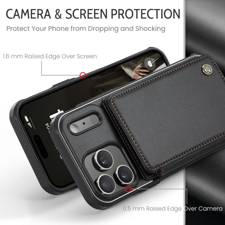 For iPhone 17 Pro Max CaseMe C22 Card Slots Holder RFID Anti-theft Phone Case