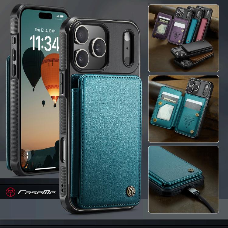 For iPhone 17 Pro Max CaseMe C22 Card Slots Holder RFID Anti-theft Phone Case