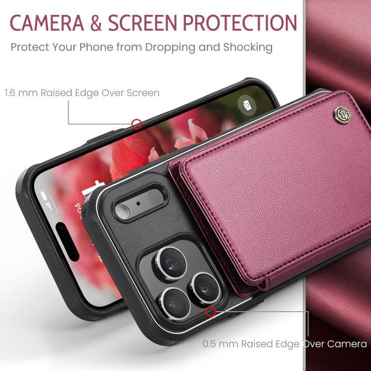 For iPhone 17 Pro Max CaseMe C22 Card Slots Holder RFID Anti-theft Phone Case