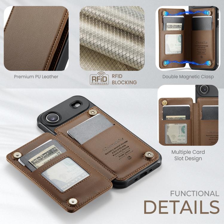 For iPhone Air CaseMe C22 Card Slots Holder RFID Anti-theft Phone Case