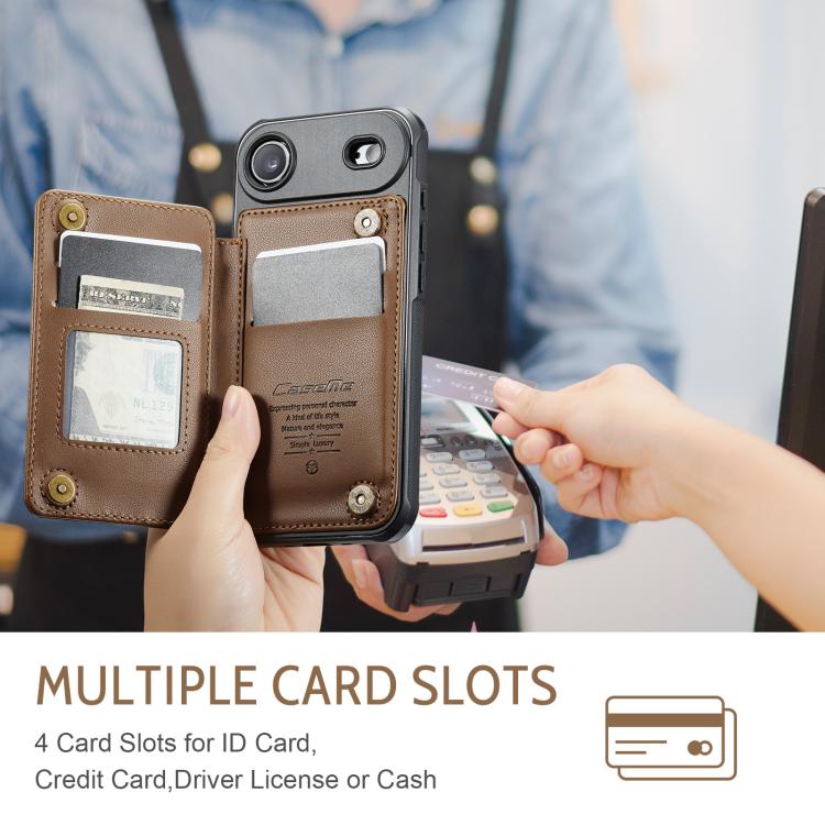 For iPhone Air CaseMe C22 Card Slots Holder RFID Anti-theft Phone Case