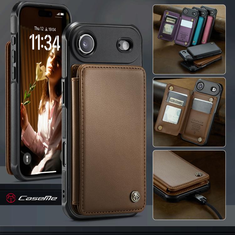 For iPhone Air CaseMe C22 Card Slots Holder RFID Anti-theft Phone Case