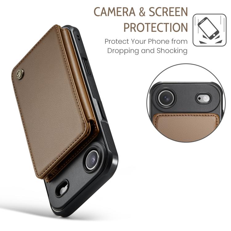 For iPhone Air CaseMe C22 Card Slots Holder RFID Anti-theft Phone Case