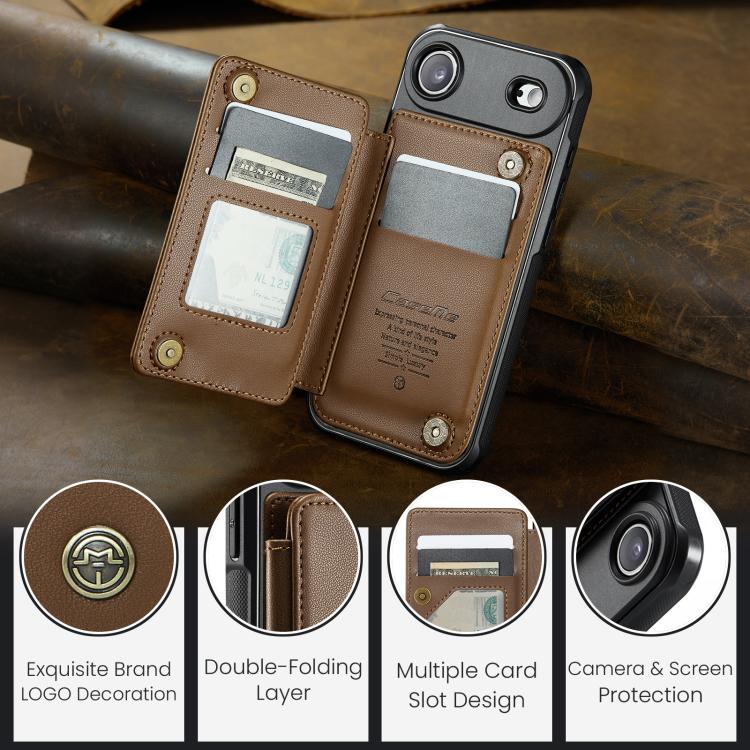 For iPhone Air CaseMe C22 Card Slots Holder RFID Anti-theft Phone Case