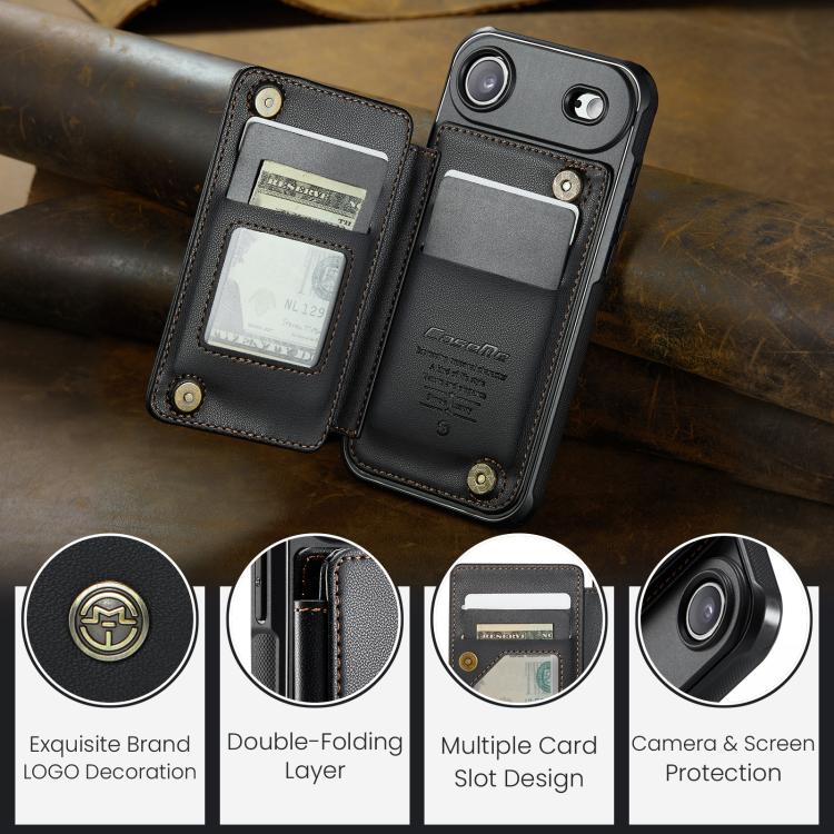 For iPhone Air CaseMe C22 Card Slots Holder RFID Anti-theft Phone Case