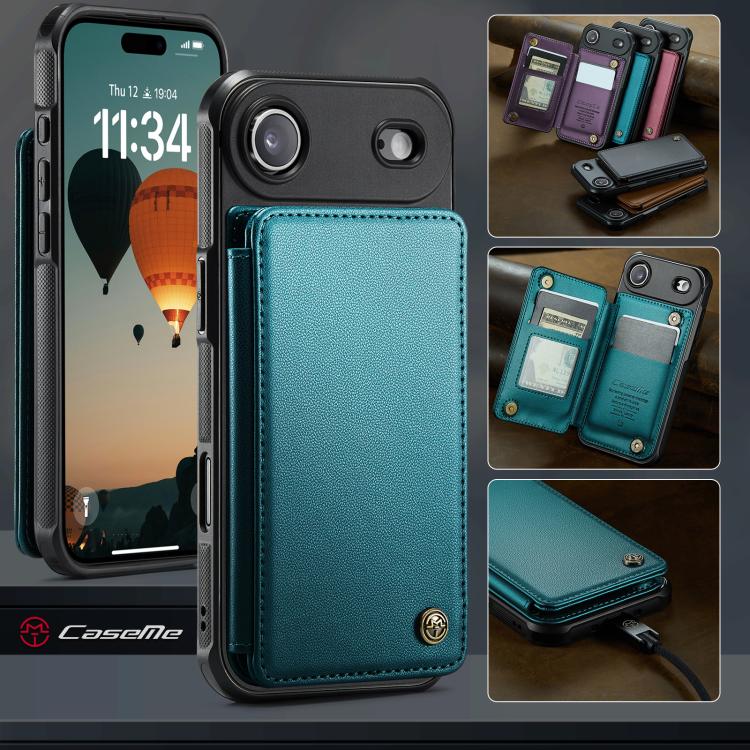For iPhone Air CaseMe C22 Card Slots Holder RFID Anti-theft Phone Case