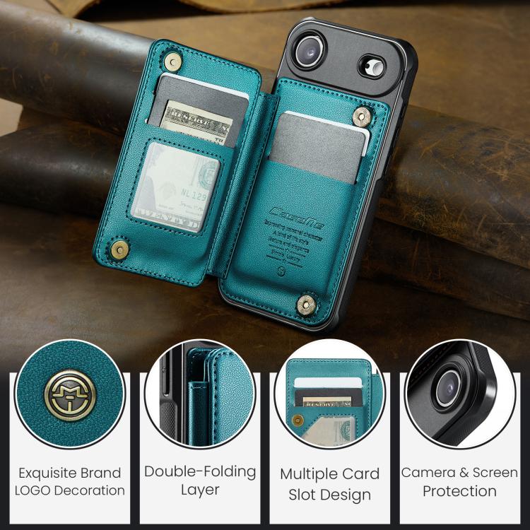 For iPhone Air CaseMe C22 Card Slots Holder RFID Anti-theft Phone Case