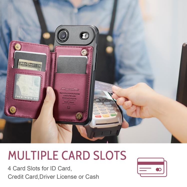 For iPhone Air CaseMe C22 Card Slots Holder RFID Anti-theft Phone Case