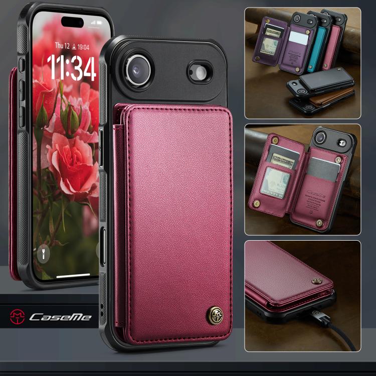 For iPhone Air CaseMe C22 Card Slots Holder RFID Anti-theft Phone Case