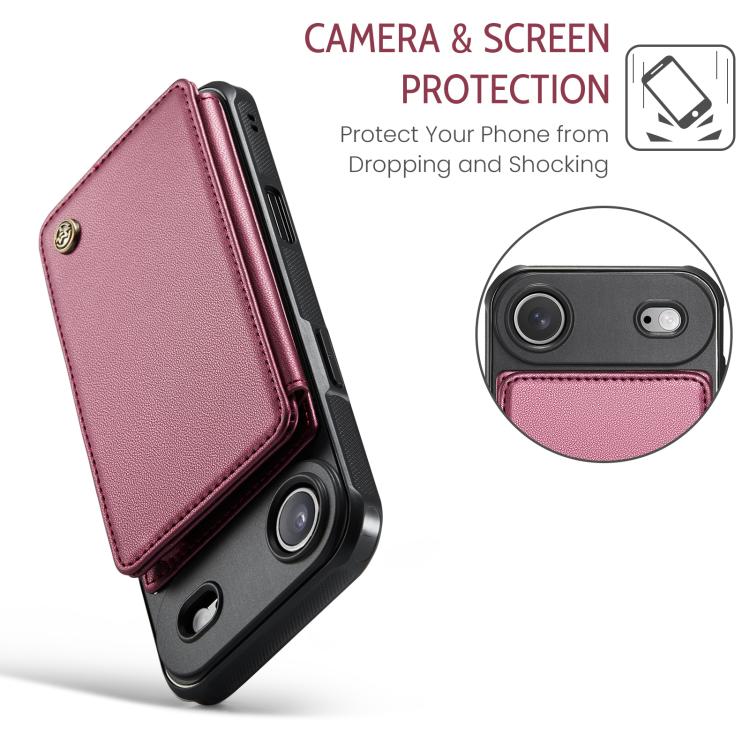 For iPhone Air CaseMe C22 Card Slots Holder RFID Anti-theft Phone Case