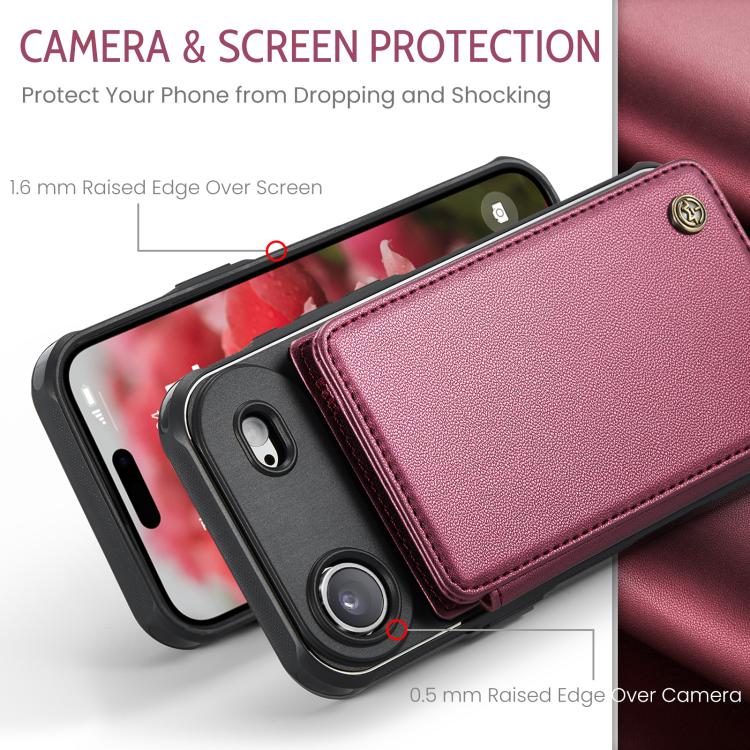 For iPhone Air CaseMe C22 Card Slots Holder RFID Anti-theft Phone Case