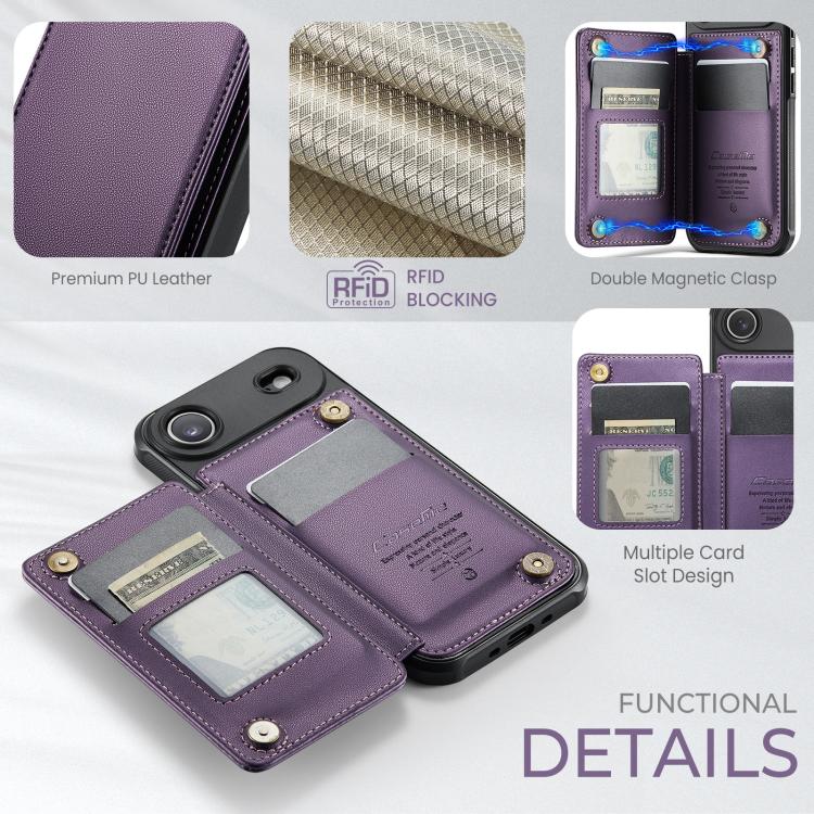 For iPhone Air CaseMe C22 Card Slots Holder RFID Anti-theft Phone Case