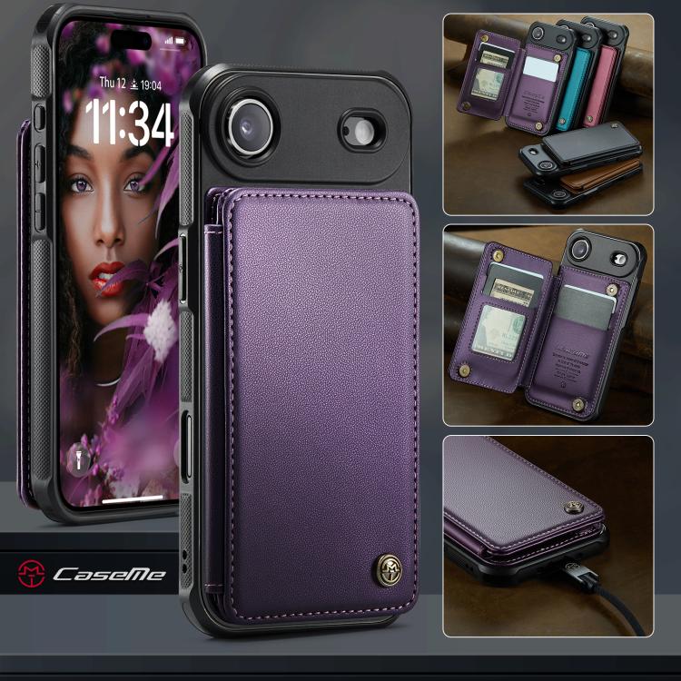 For iPhone Air CaseMe C22 Card Slots Holder RFID Anti-theft Phone Case