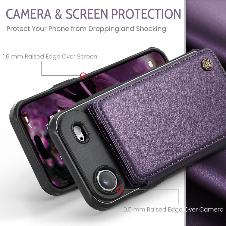 For iPhone Air CaseMe C22 Card Slots Holder RFID Anti-theft Phone Case
