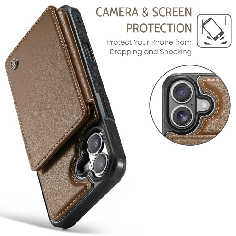 For iPhone 17 CaseMe C22 Card Slots Holder RFID Anti-theft Phone Case