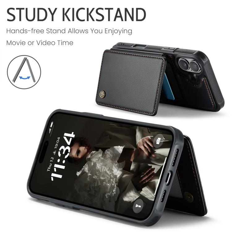 For iPhone 17 CaseMe C22 Card Slots Holder RFID Anti-theft Phone Case