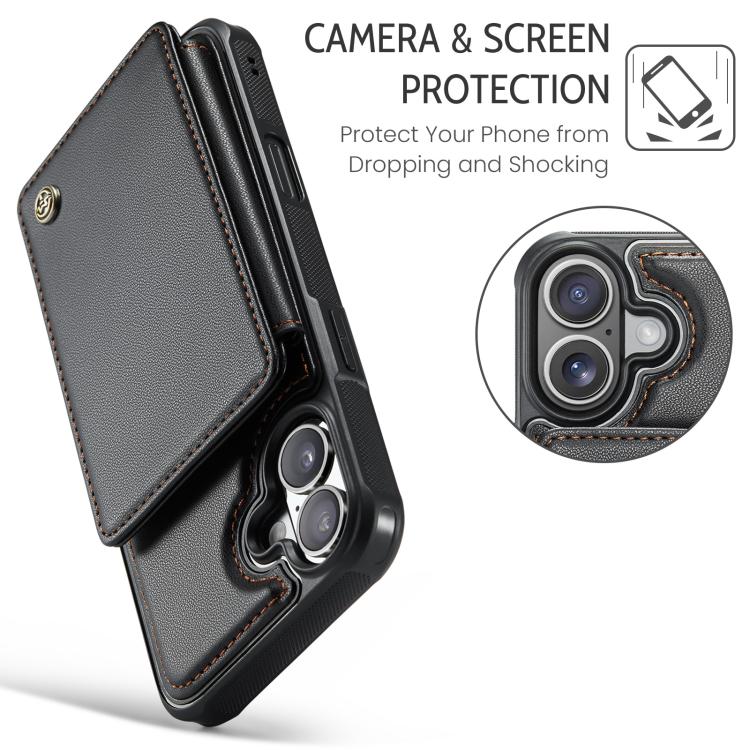 For iPhone 17 CaseMe C22 Card Slots Holder RFID Anti-theft Phone Case
